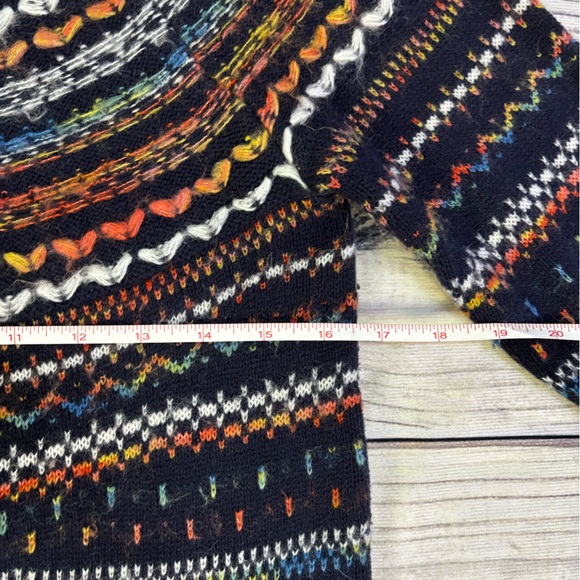 Vintage style Bass Blue and Orange Knit Sweater - Picture 5 of 7